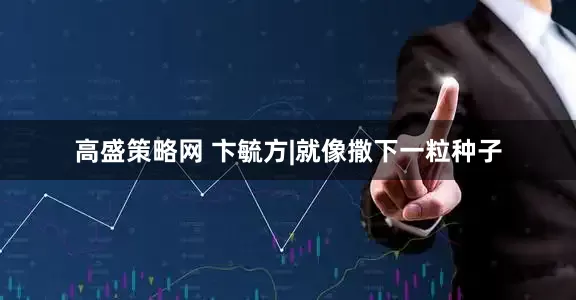 高盛策略网 卞毓方|就像撒下一粒种子